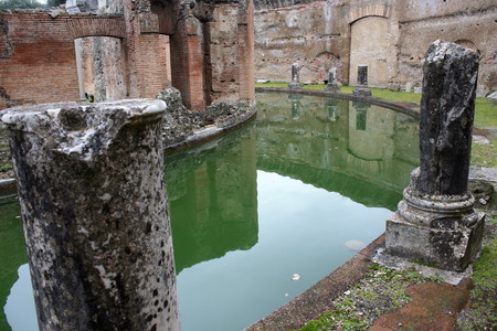 Hadrian s Villa, Tivoli, Italyの写真素材