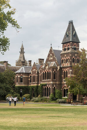 historic buildings at University of Melbourne のeditorial素材