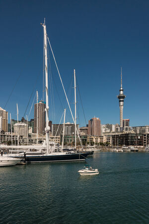 Auckland harbourのeditorial素材