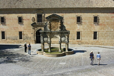 Santa Maria fountain in Baeza, Spainのeditorial素材