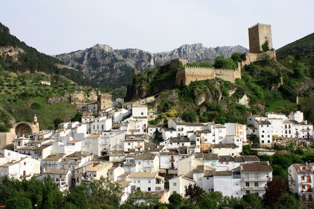 panoramic view of old Cazorla, Spainの写真素材