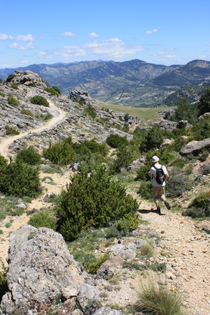 hikking in Sierra de Cazorla, Spainの写真素材