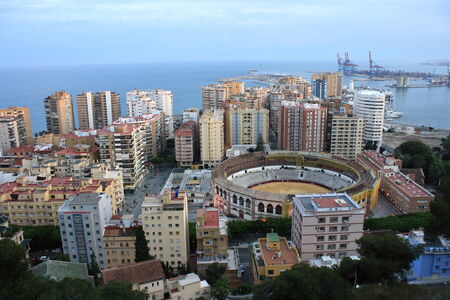 bullring in Malaga, Spainのeditorial素材