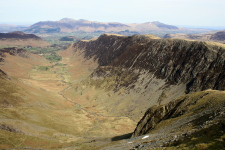 mountain ridge in the Lake Districtの写真素材