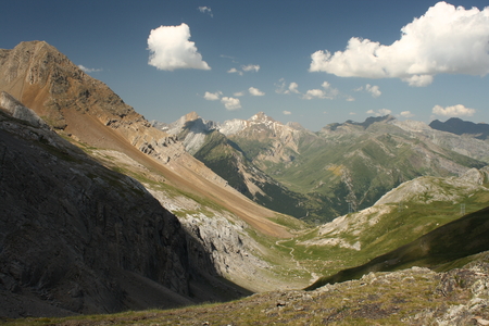 view of Ordesa National Park from French Pyreneesの写真素材