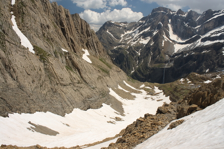 birdview of Cirque de Gavarnieの写真素材