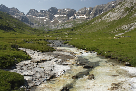 Cirque de Troumouse in French Pyreneesの写真素材