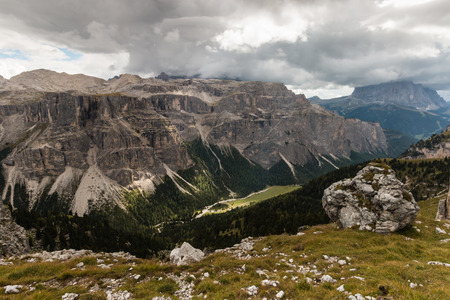 glacial valleyの写真素材