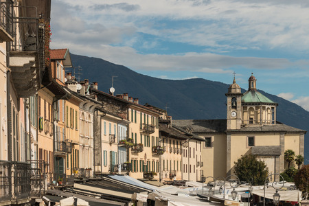 Cannobio town at Lake Maggiore, Piedmontのeditorial素材