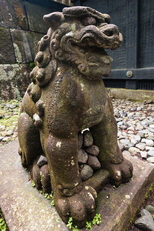 statue of dragon at Shinto shrine in Nikkoのeditorial素材