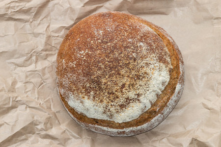 close up of pain de campagne loaf