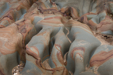 close up of eroded volcanic rocksの写真素材
