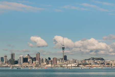 Auckland skyline with copy spaceのeditorial素材