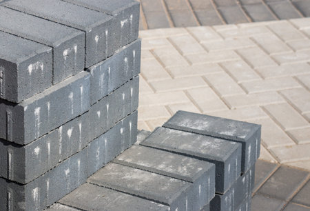 grey paving stones