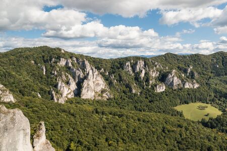 Sulovske skaly - Sulov Rocks formation in Northern Slovakiaの写真素材