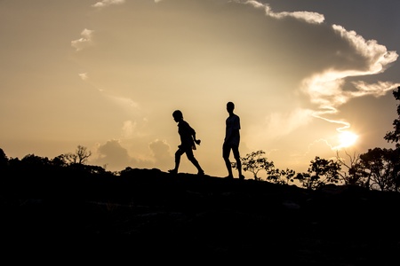 Although this time is the evening, the life still go on.の写真素材