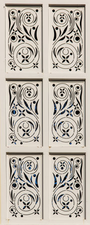 The beautiful decoration on the wall