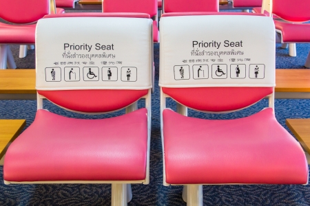 Priority seat for special personの写真素材