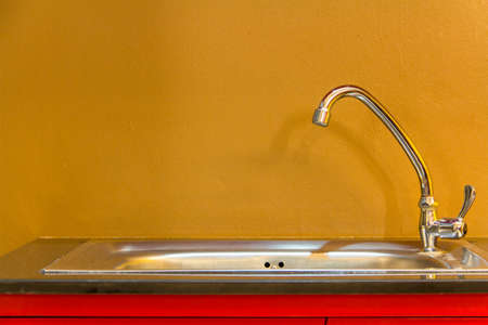 Sink in the kitchen for washの写真素材