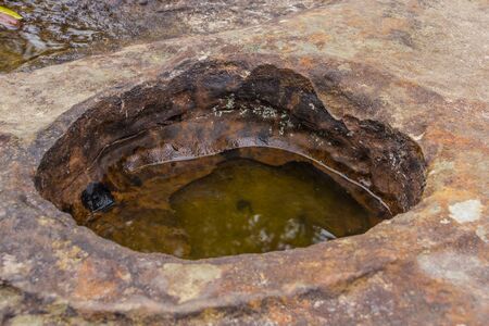 The water in the Rock holes Stoneの写真素材