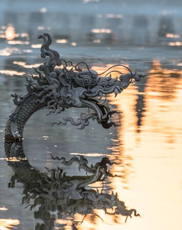theme park in northern thailand chiang rai wat rong khun white templeの写真素材
