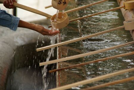 purifying ritualの写真素材