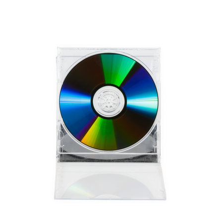 CD disk on a white background