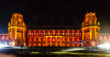 Palace illumination during ight festivallのeditorial素材