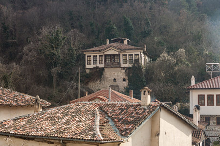 View of Melnik - the smallest city in Bulgaria situated on the foothills of the Pirin mountain range