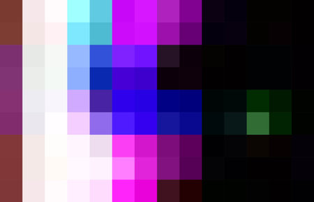 abstract background pixel art; abstract geometric background with magenta,  black, blue, white squares backdrop; can be used for posters, cards, greetings, announcements, web banners; vibrant colors transition from white to blackのイラスト素材