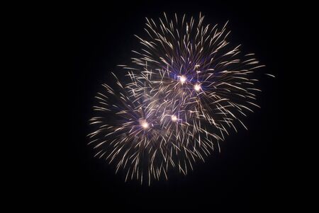 Fireworks during Penang Bon Festival 2009 celebrationの写真素材