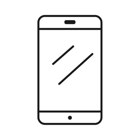 smartphone icon. simple flat design. vector artのイラスト素材