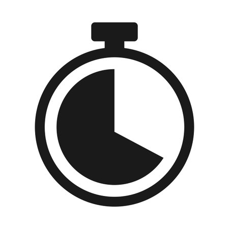 stopwatch icon. timer. watch. simple flat design. vector art