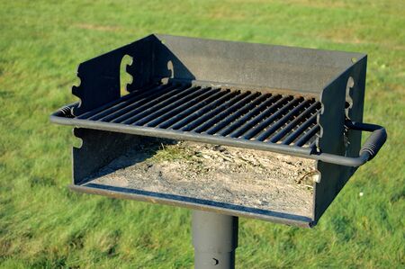 charcoal grill at parkの写真素材