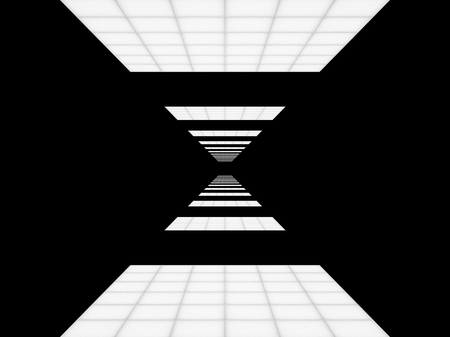 Abstract background with the perspective grid with a white stripeの写真素材