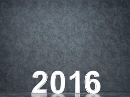 Happy new year 2016. Glowing numbers