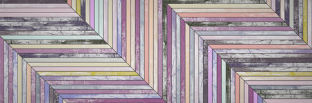Backgrounds of bright, colorful old boards. 3D Render