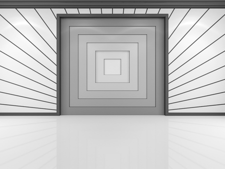 Wall and arch in a modern style. 3d renderingの写真素材