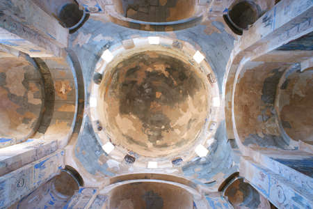 Dome of armenian orthodox church in Akdamar island, Turkeyのeditorial素材