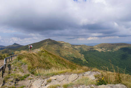 Bieszcady Mountains is one of the wildest regions of Poland (Europe), National Park area and Worldwide Biosphere Reserve regionの写真素材