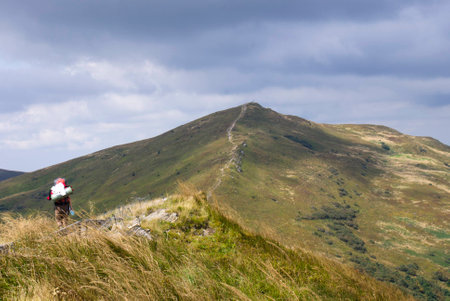Bieszcady Mountains is one of the wildest regions of Poland (Europe), National Park area and Worldwide Biosphere Reserve regionの写真素材