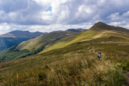 Bieszcady Mountains is one of the wildest regions of Poland (Europe), National Park area and Worldwide Biosphere Reserve regionの写真素材