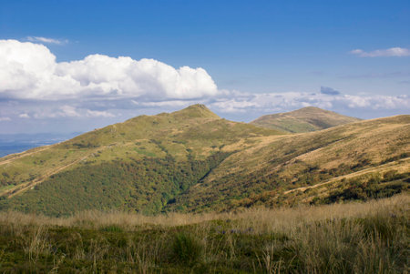 Bieszcady Mountains is one of the wildest regions of Poland (Europe), National Park area and UNESCO  Worldwide Biosphere Reserve regionの写真素材