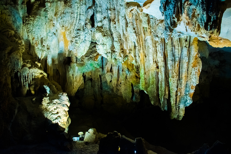 Hang Sung Sot Grotto - Cave of Surprises, Halong Bay in Vietnamの写真素材