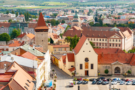 Beautiful picturesque cityscape of historic medieval town Znojmo, Czech Republic, Europe