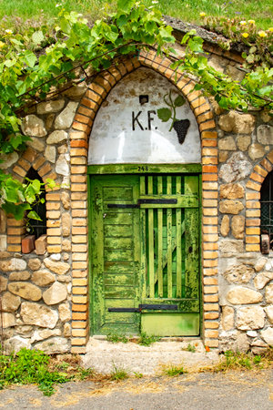 Traditional Wine Cellars - Vrbice, Czech Republic, Europeの写真素材