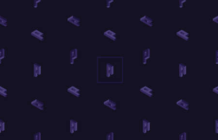 Fashion trendy stylish packaging vector pattern. Trendy luxury product branding template with P letter pattern.のイラスト素材