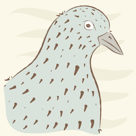 cute birds. sketchのイラスト素材
