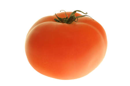 fresh tomato isolated on white backgroundの写真素材