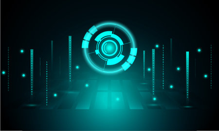 Abstract futuristic technology circuit concept. vector illustration background. Technology digital...